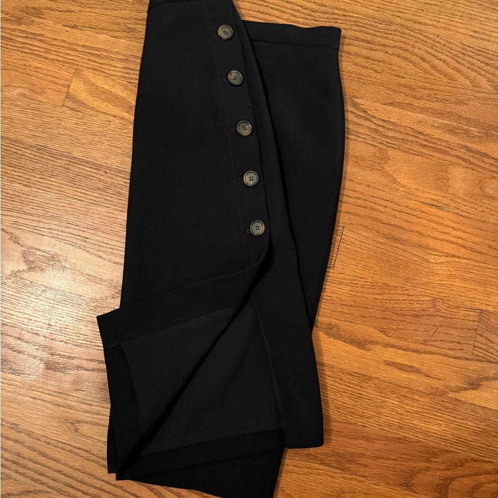 BR Pencil Skirt with Button Detail